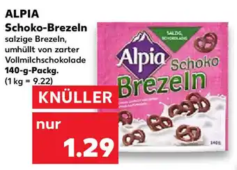 Kaufland Alpia Schoko Brezeln 140 g Packg. Angebot