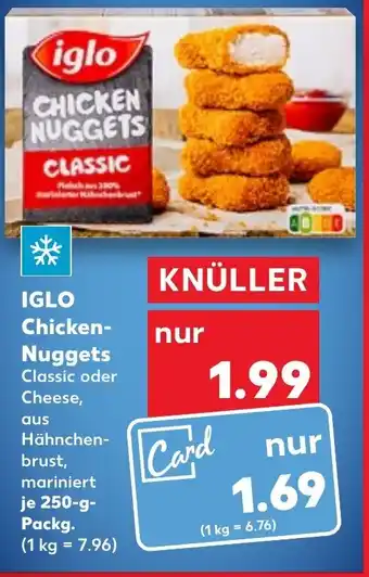 Kaufland Iglo Chicken Nuggets 250 g Packg. Angebot