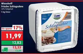 L. STROETMANN GROSSMARKT Wiesehoff Frische Schlagsahne 5kg Angebot