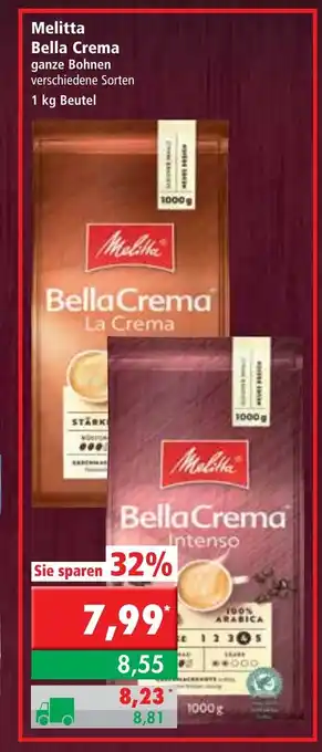 L. STROETMANN GROSSMARKT Melitta Bella Crema 1kg Beutel Angebot