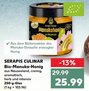 Kaufland Serapis Culinar Bio Manuka Honig 250 g Glas Angebot