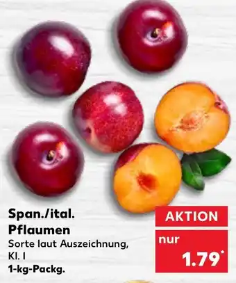 Kaufland Pflaumen 1 kg Packg. Angebot