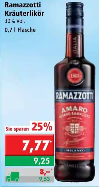 L. STROETMANN GROSSMARKT Ramazzotti Kräuterlikör 0,7L Angebot