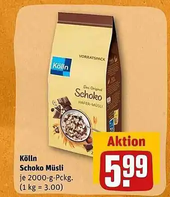 REWE Kaufpark Kölln schoko müsli Angebot