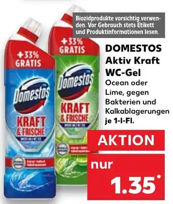 Kaufland Domestos Aktiv Kraft WC Gel 1 L Fl. Angebot
