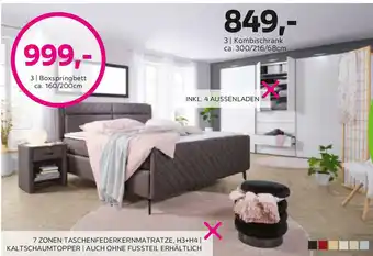 Mömax Boxspringbett oder Kombischrank Angebot