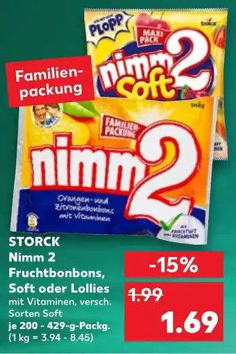 Kaufland Storck Nimm 2 Fruchtbonbons, soft oder Lollies 200-429 g Packg. Angebot