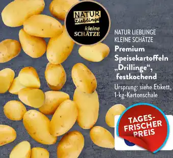 Aldi Süd Natur Liebling Kleine Schätze Premium Speisekartoffeln ,,Drillinge" festkochend 1 kg Angebot