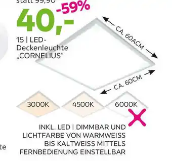 Mömax LED Deckenleuchte Cornelius Angebot