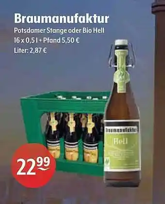 Getränke Hoffmann Braumanufaktur Angebot