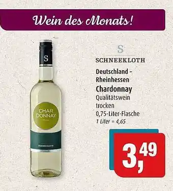 Markant Markt Schneekloth deutschland rheinhessen chardonnay Angebot