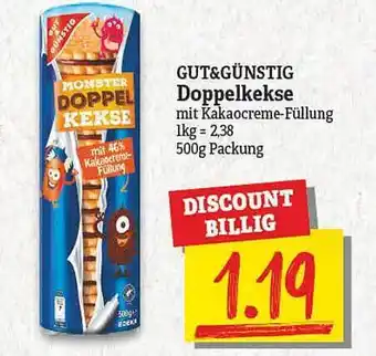 NP Discount Gut & günstig doppelkekse Angebot