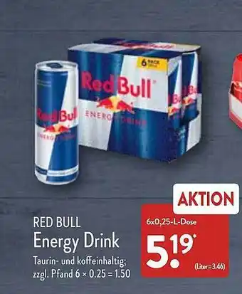 Aldi Nord Red bull energy drink Angebot