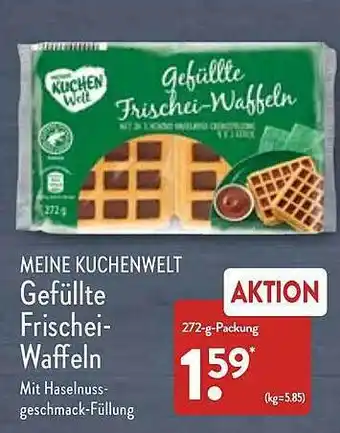 Aldi Nord Meine kcuhenwelt gefüllte frischei-waffeln Angebot