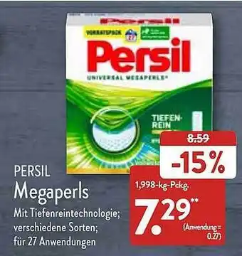 Aldi Nord Persil megaperls Angebot