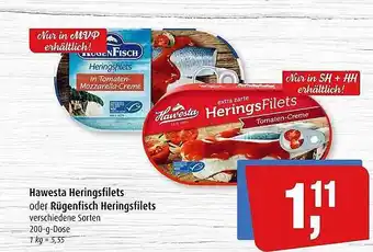 Markant Hawesta heringsfilets oder rügenfisch heringsfilets Angebot