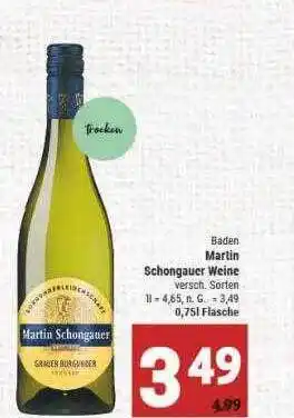 Marktkauf Baden martin schongauer weine Angebot