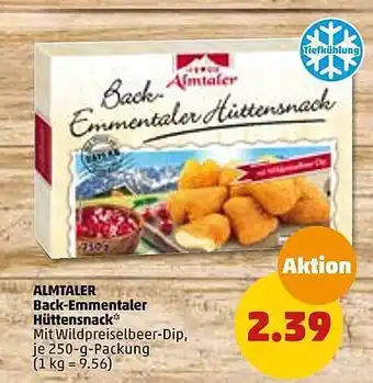 PENNY Almtaler back-emmentaler hüttensnack Angebot