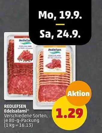 PENNY Redlefsen edelsalami Angebot