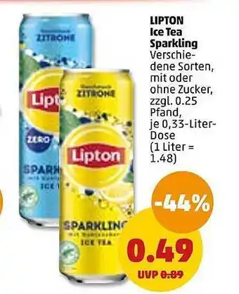 PENNY Lipton ice tea sparkling Angebot