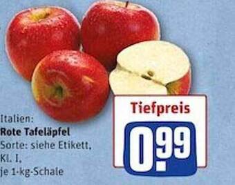 REWE Rote tafeläpfel Angebot