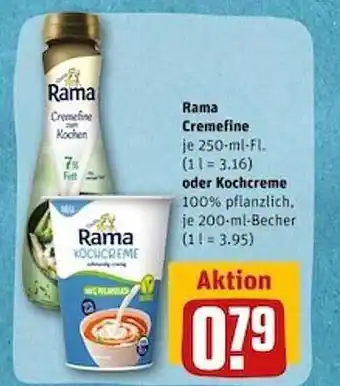 REWE Rama cremefine oder kochcreme Angebot