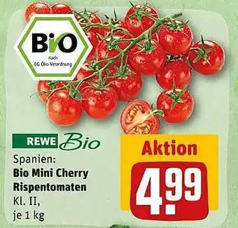 REWE Kaufpark Bio mini cherry rispentomaten Angebot