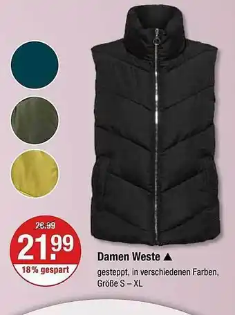 V Markt Damen weste Angebot