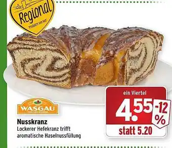 Wasgau Nusskranz Angebot