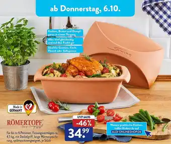 Aldi Süd Römertopf Angebot