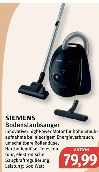 Feneberg Siemens bodenstaubsauger Angebot