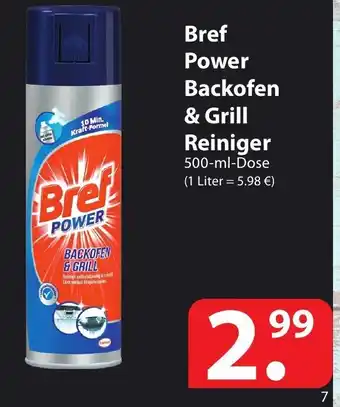 Famila Nord Ost Bref Power Backofen & Grill Reiniger 500ml Angebot