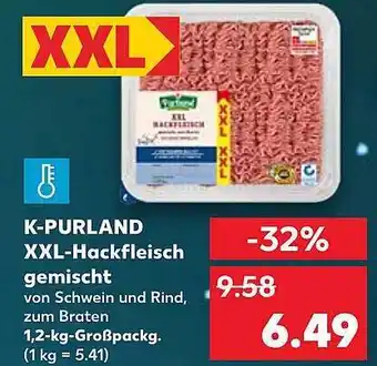 Kaufland K-purland xxl-hackfleisch gemischt Angebot