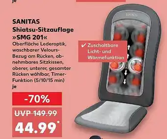 Kaufland Sanitas shiatsu-sitzauflage „smg 201“ Angebot