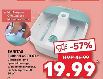 Kaufland Sanitas fußbad „sfb 07“ Angebot