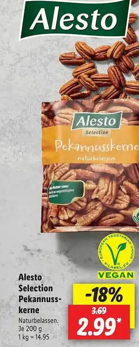 Lidl Alesto selection pekanusskerne Angebot