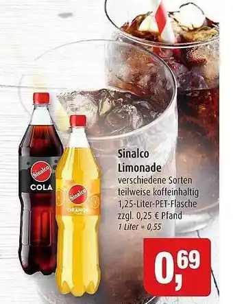 Markant Markt Sinalco limonaden Angebot