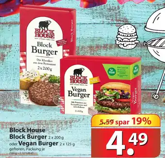 Famila Nord Ost Block House Block Burger 2x200g oder Vegan Burger 2x125g Angebot