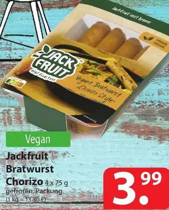 Famila Nord Ost Jackfruit Bratwurst Chorizo 4x75g Angebot