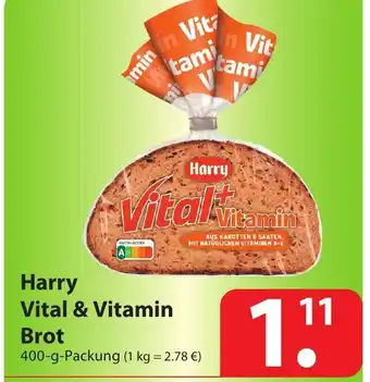 Famila Nord Ost Harry Vital & Vitamin Brot 400g Angebot