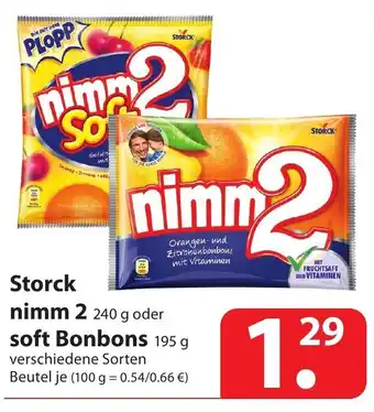 Famila Nord Ost Storck nimm 2, 240g oder Soft Bonbons 195g Angebot