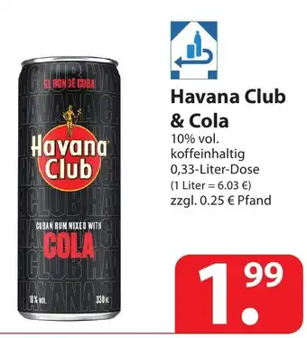 Famila Nord Ost Havana Club & Cola  0,33L Angebot