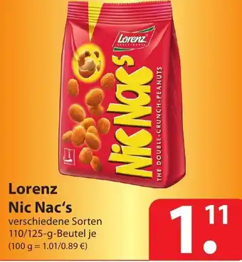 Famila Nord Ost Lorenz Nic Nac's 110-125g Angebot