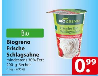 Famila Nord Ost Biogreno frische schlagsahne Angebot