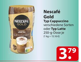 Famila Nord Ost Nescafé gold typ cappuccino oder typ latte Angebot