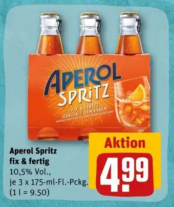 REWE Aperol spritz fix & fertig aperitif Angebot