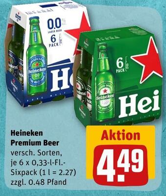 REWE Heineken premium beer Angebot