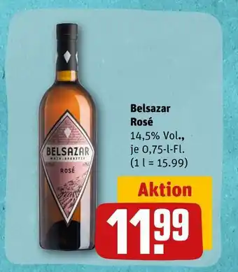 REWE Belsazar rosé aperitif Angebot