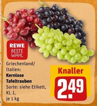 REWE Rewe beste wahl tafeltrauben Angebot