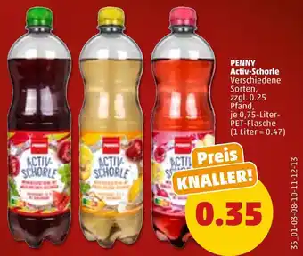 PENNY Penny activ-schorle Angebot